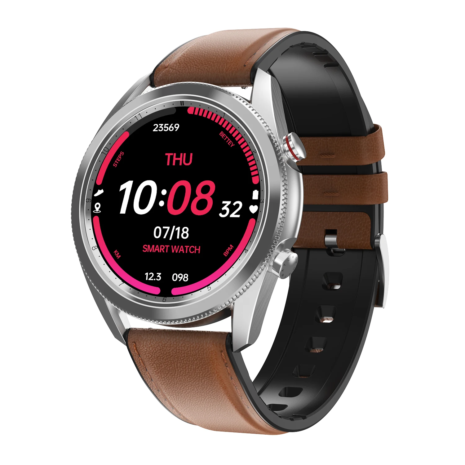 

Dropshipping smartwatch dt91 steel IP67 waterproof 1.28 round Pro ECG heart rate smart watch DT91 smartwatch