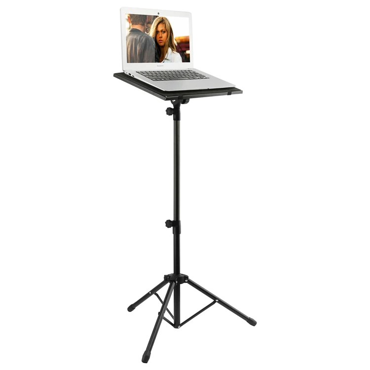 

2021 Hot Adjustable DJ Laptop and Projector Stand Projector Laptop Tripod Stand - Computer, Tablet, DJ Equipment Holder Mount, Black