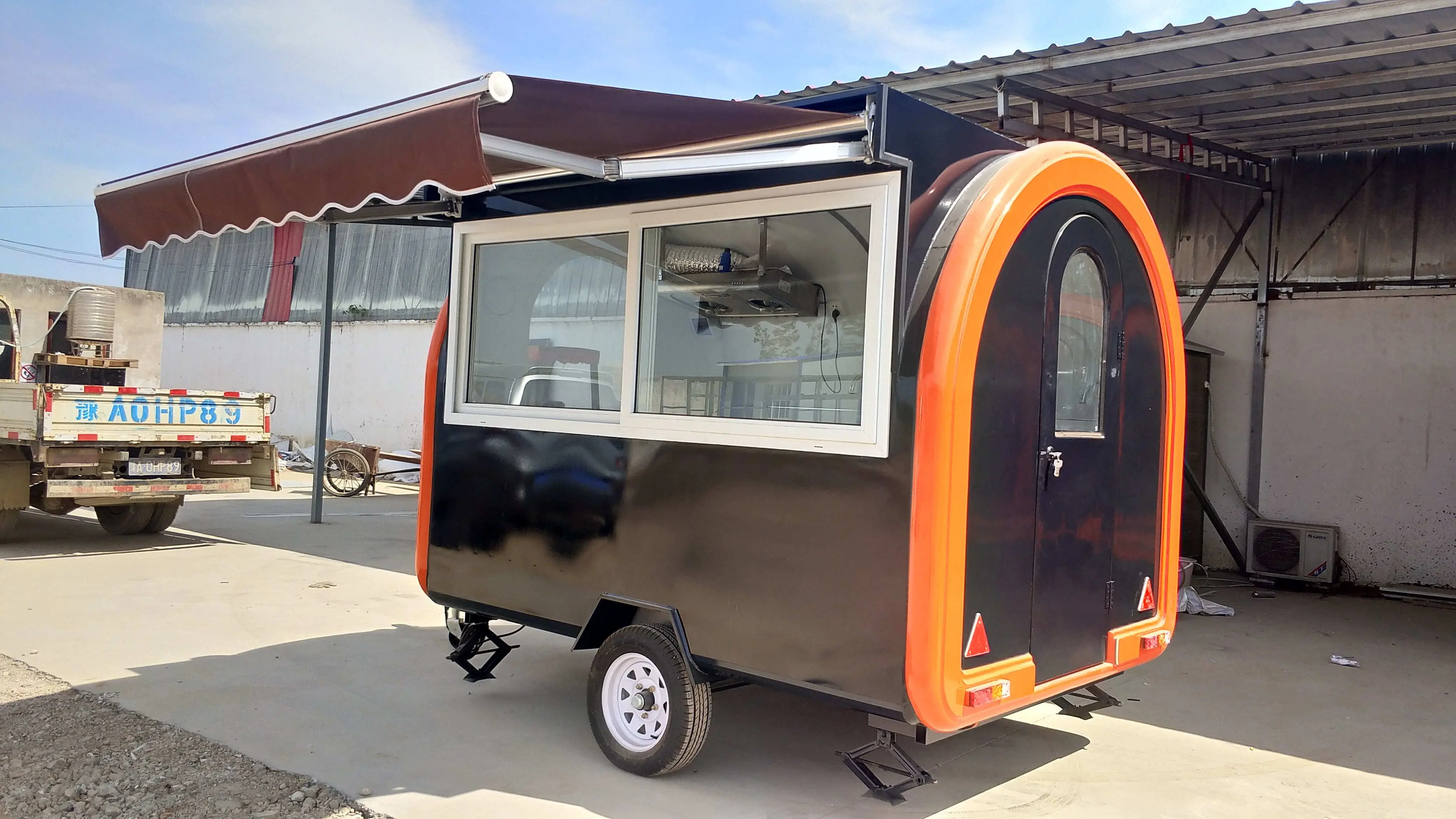 Hot Sale Hand Push Buffet  Car Trailer For Sale Chinese 