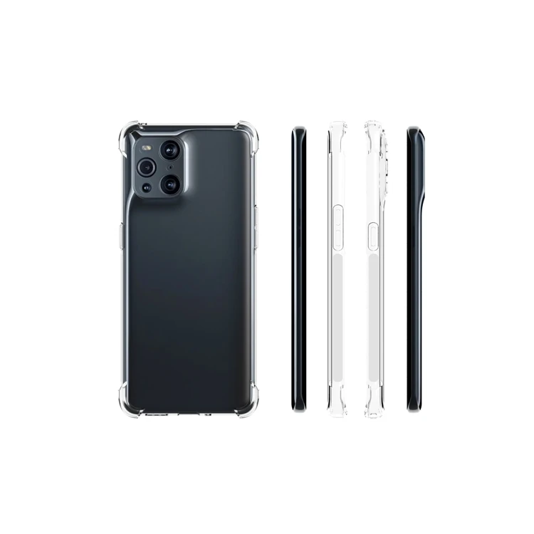 

For oppo find X3 pro case, Shockproof Back Cover TPU Clear Phone Case for oppo find x2 pro reno 5 pro A53