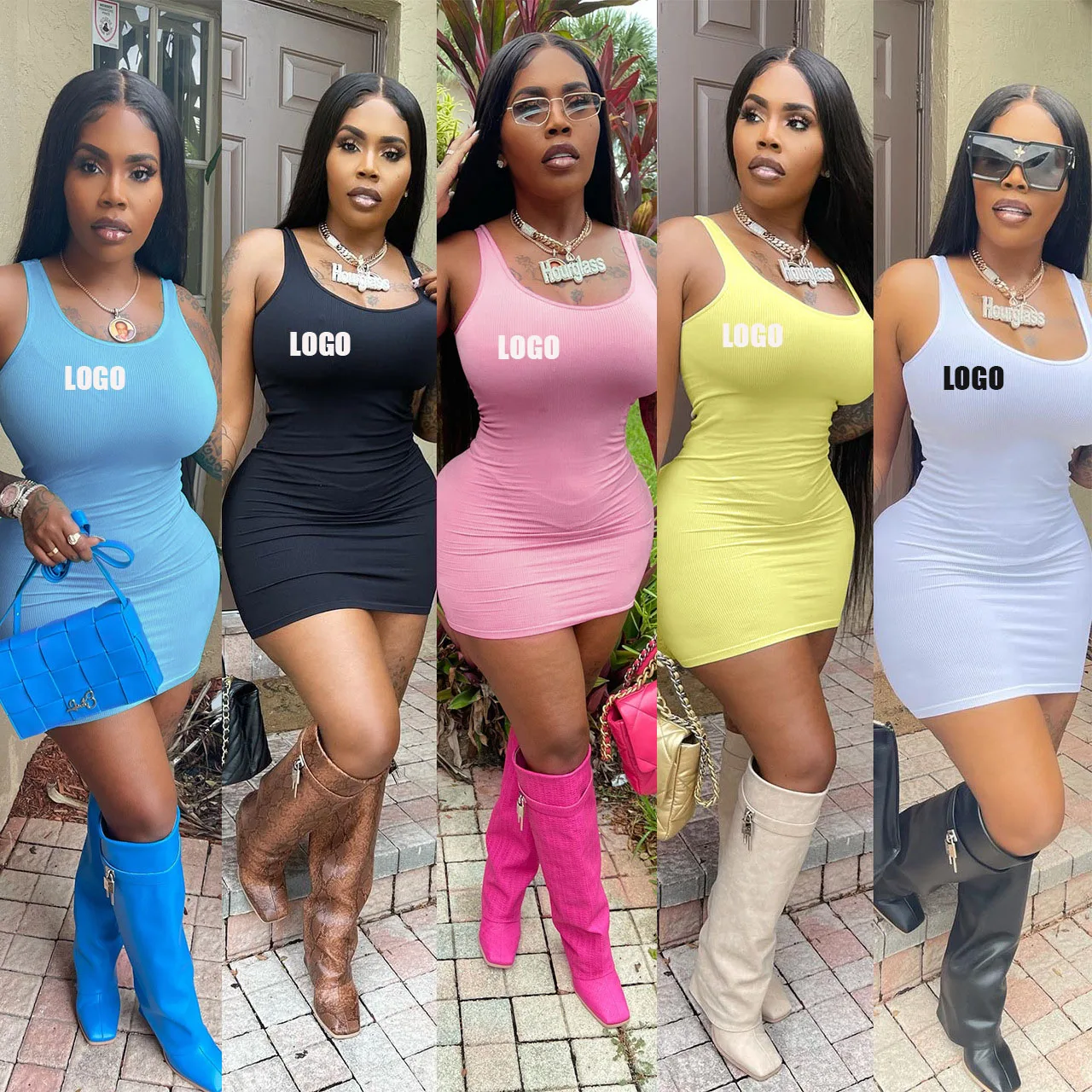 

Custom Fashion Summer Dresses Women 2022 Casual Sexy Plus Size Sleeveless Summer T Shirt Mini Short Sun Dress Women Clothing, Picture