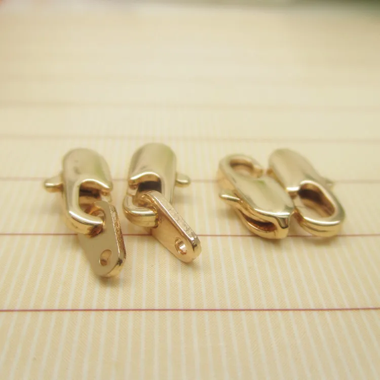 

NANA high quality 24k gold filled 10x4mm lobster clasps for jewelry,jewelry findings accessories