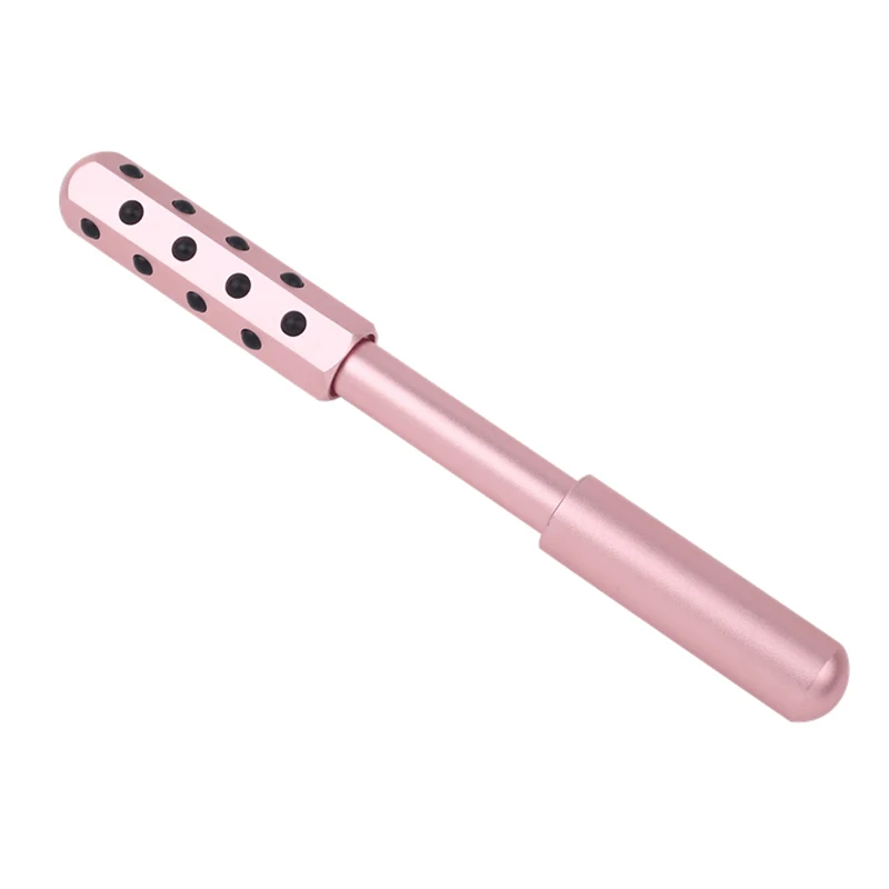 

new design beauty tools facial lift skin care wholesale private label slimming equipment ston germanium roller for face, Silver,gold,red, pink