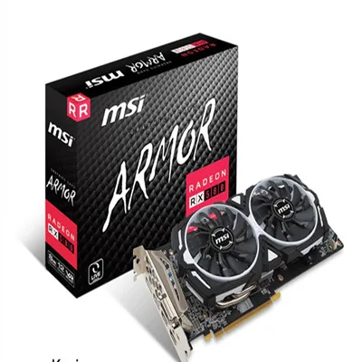 

Msi Xfx Amd Radeon Rx 580 Armor 4g 8g Oc Used Gaming Graphics Card With 4gb 256 Bit Memory Used For Desktop Support Overclock