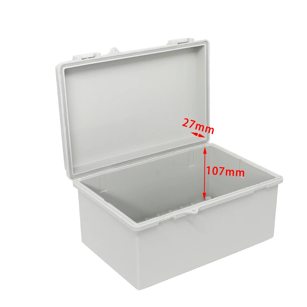 

285x189x140mm Gray Buckle Junction Box ABS Electrical Box Waterproof Ip65 Plastic Hinged Enclosure