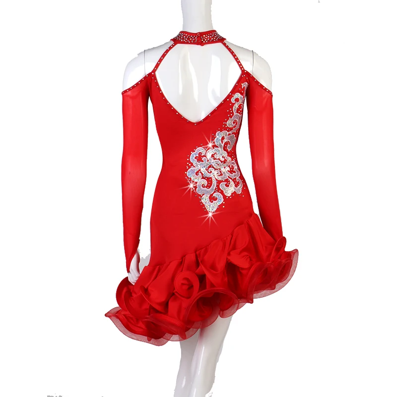 Latin Dance Dress salsa tango Cha cha Ballroom Practice Competition Dress P206 