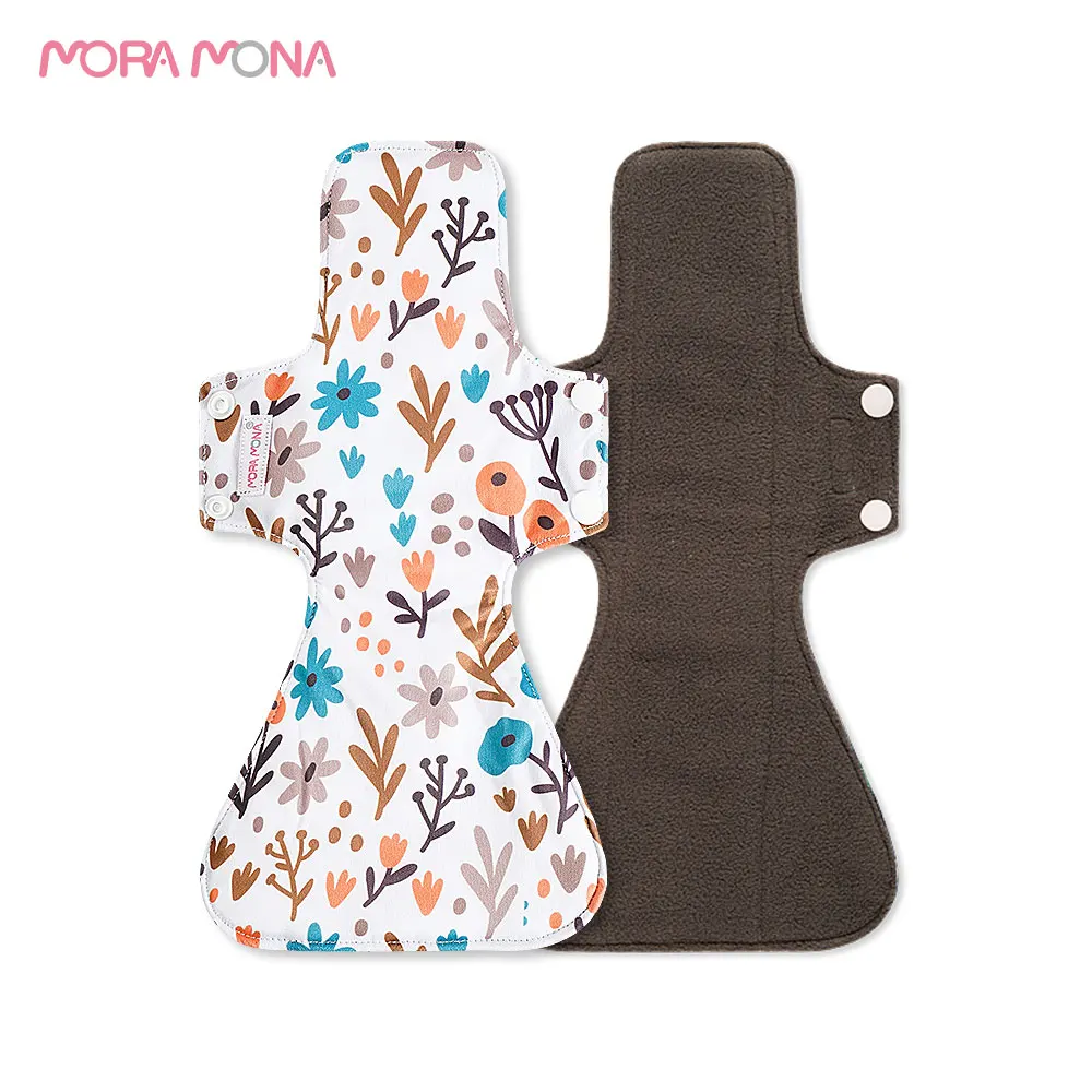 

Mora Mona Bamboo Reusable Pads Menstrual Sanitary Cloth Washable ladies sanitary Pads, Customized printing