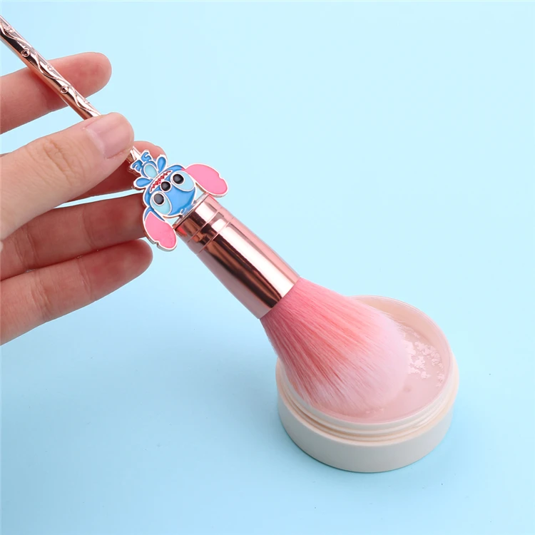 

HZM Cute Cartoon Beauty Make Up Brushes Tool Cosmetic Powder Eye Shadow Pincel Maquiagem Lilo and Stitch Makeup Brush Set