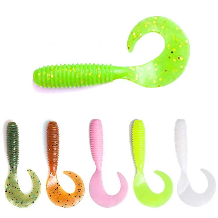 

EWE Factory price 2g soft bait paddle tail plastic swim bait shad worm fishing lure