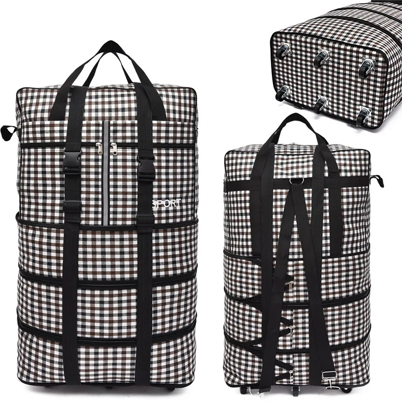 

V233 Large capacity fashion design foldable wheeled valise 3 piece duffle bag duffel trolley bag luggage trolley bags travel