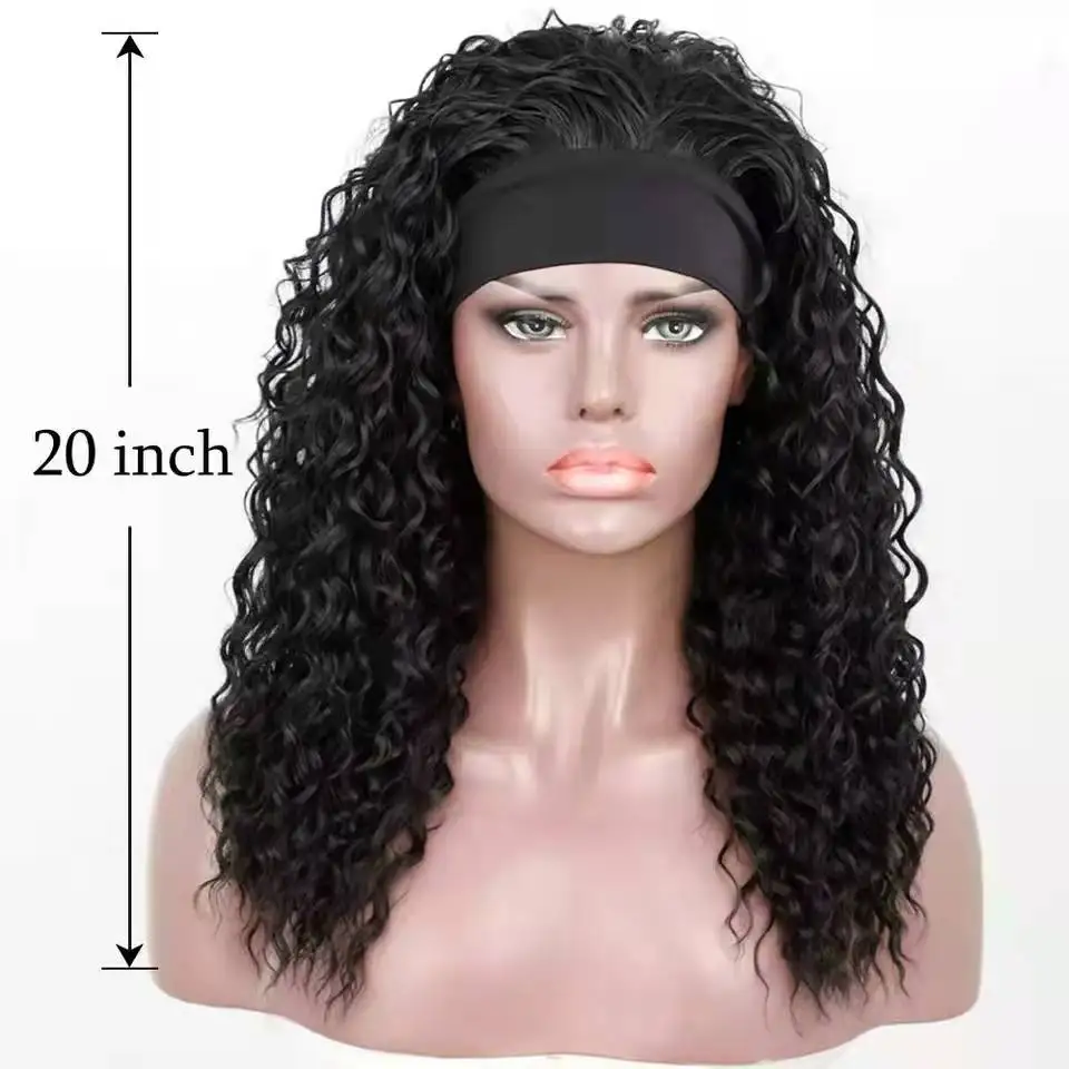 

16- 26 Inch Deep Wave Natural Glueless Full Machine Made Brazilian Remy Kinky Curly Human Hair Wigs For Black Women