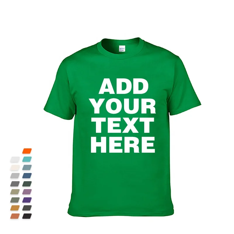 

Custom 100% Cotton Unisex T Shirt Low Moq Men's Blank O-neck T-shirt With Customize Printing Logo, Customized color