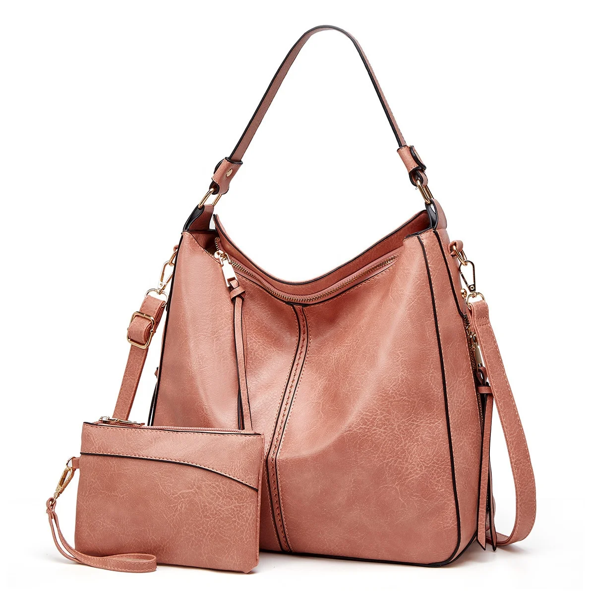 

Factory Woman Tote Handbags Designs Women Leather Ladies Bags 2pcs Handbags Set
