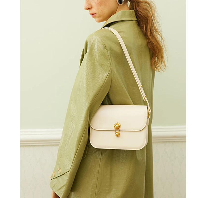 

LIKEBAG fashion lady handbag High-end hardware Small square bag PU leather Shoulder bag for women luxury