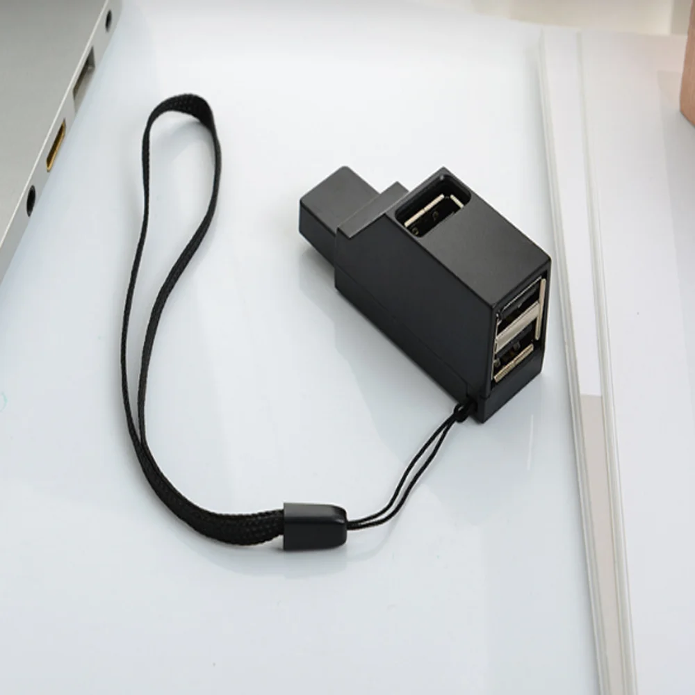 

Portable Mini 3 Port Usb 2.0/20 And 3.0/30 Splitter Hub Splitter Plug and Play Bus Powered Black 210330