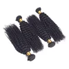Human hair weave bundles kinky curly expression weft