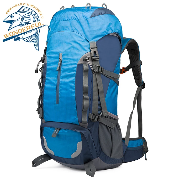 

Waterproof Large Capacity Durable Hiking Travel Climbing Outdoor Camping Backpack Bag, As shown