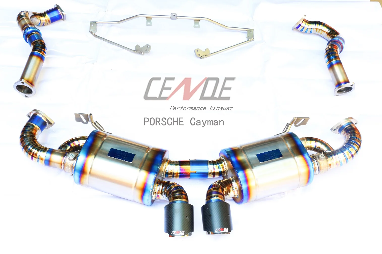 High Cende Performance Titanium Valvecontrol Exhaust Pipe System For Porsche Car Cayman 981