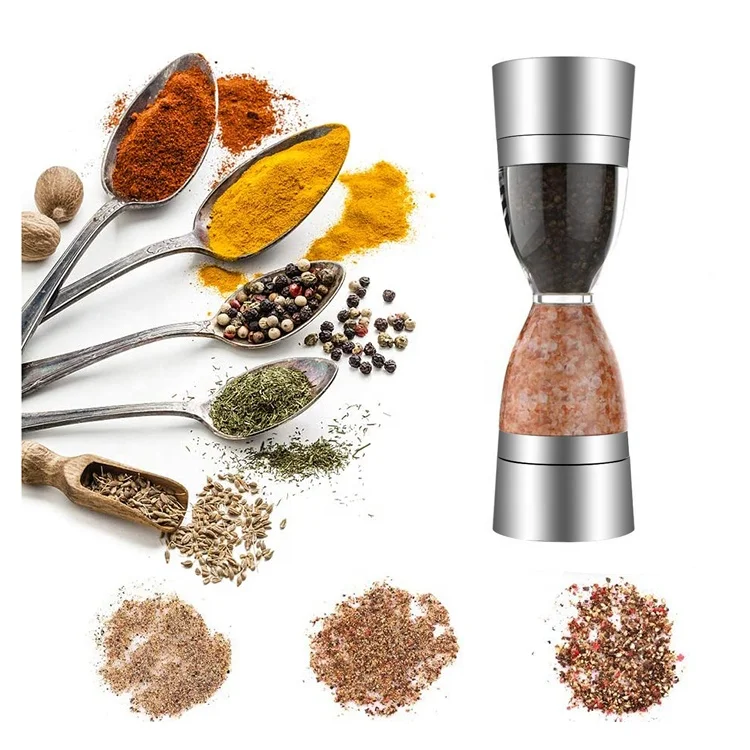 

Factory sale wholesale stainless steel adjustable salt and pepper grinder, Customer requested