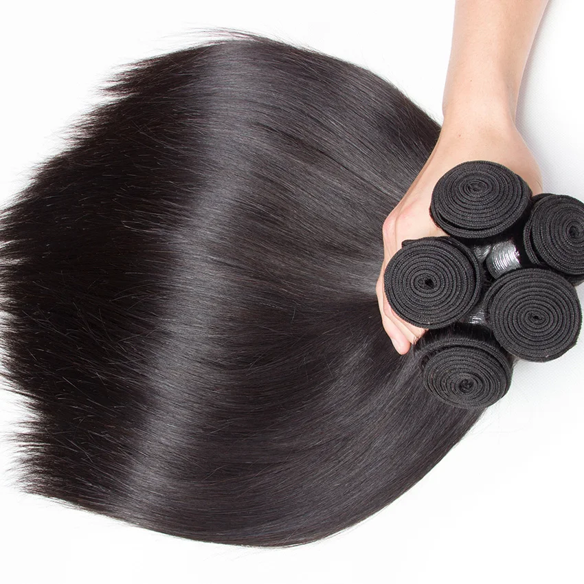 

Wholesale Unprocessed Mink Raw Virgin Brazilian Weave Remy Human Hair Bundles 10-30 Inch Straight Human Hair Bundles Extensions