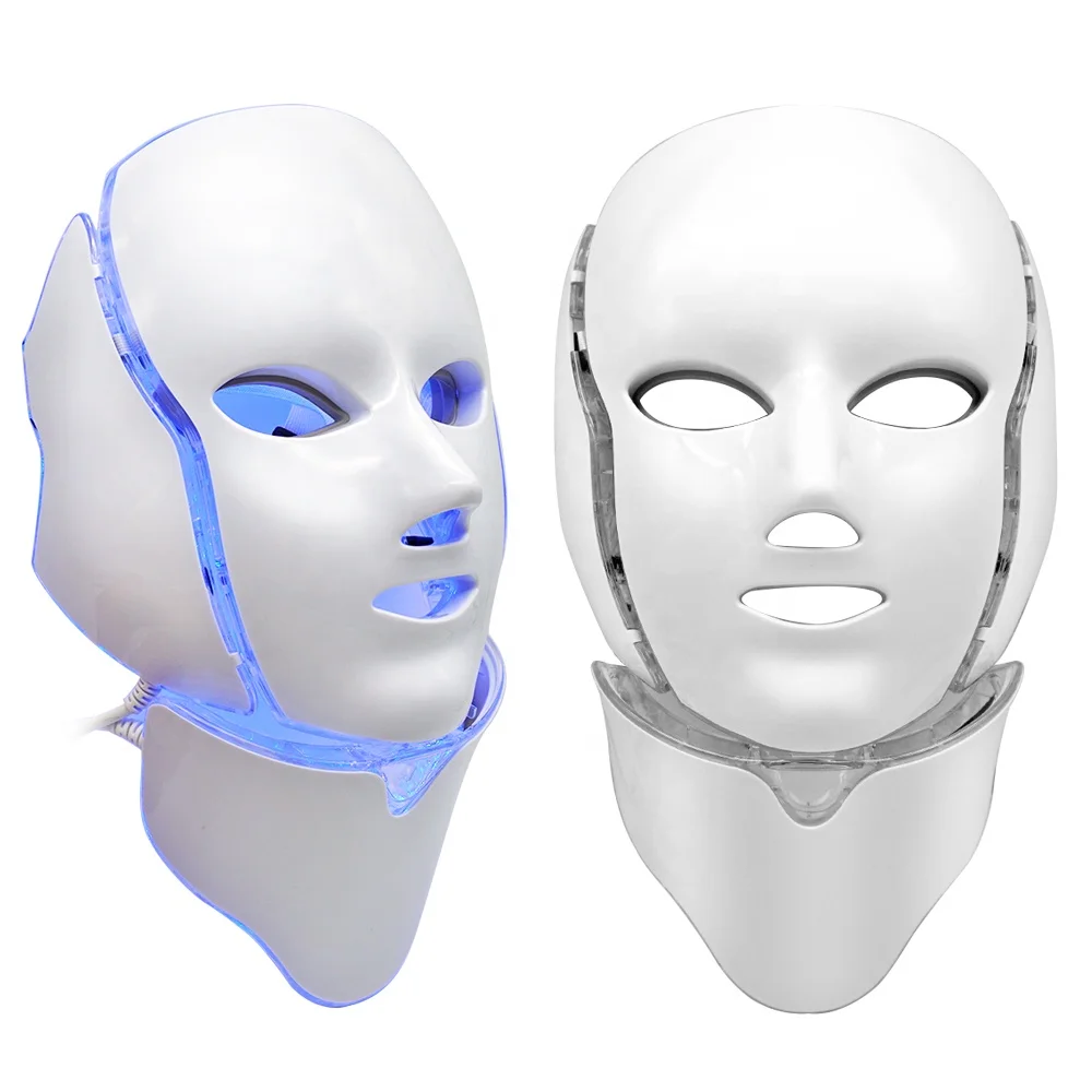 

7 Color Led Light Therapy Facial Mask Rechargeable Face Massage Beauty Multi-Color Led Face Mask