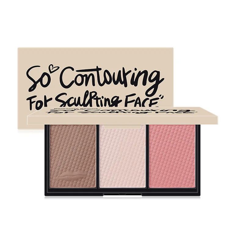 

Three-color contouring plate, facial and wing contouring powder, blush and shadow, one plate for multiple purposes, 4colors