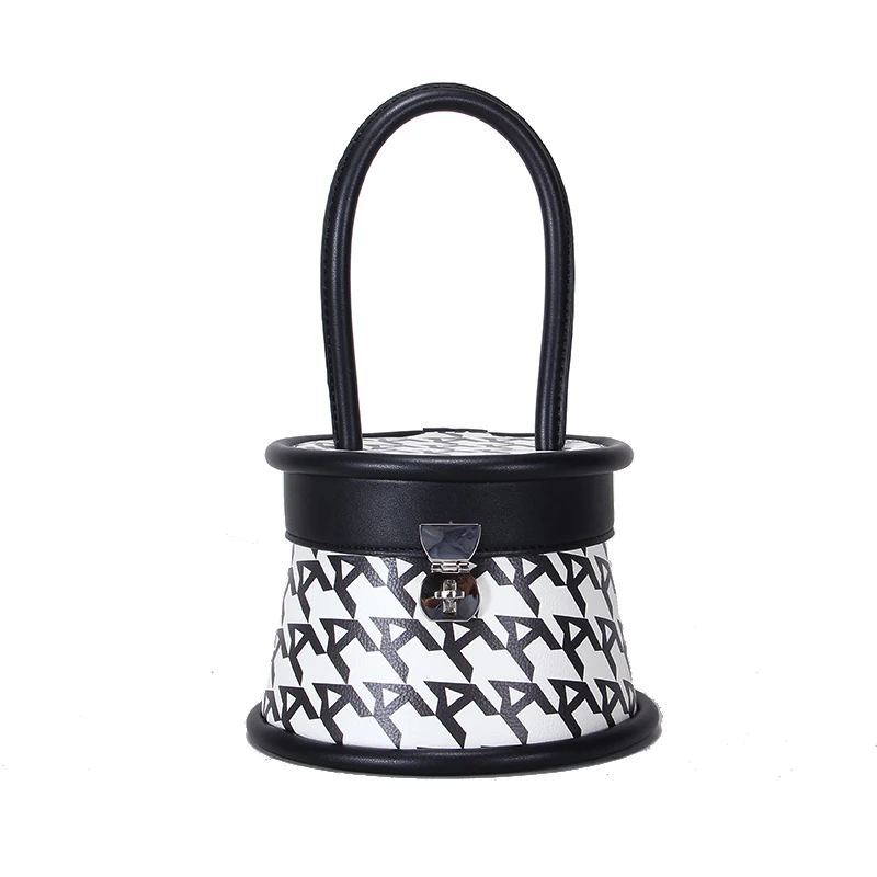 

Korean Style Fall Wool Cylinder Sling Bag New Arrivals 2021 Trendy chain Big capacity Bucket bag Women bag Unique handbag, Customizable