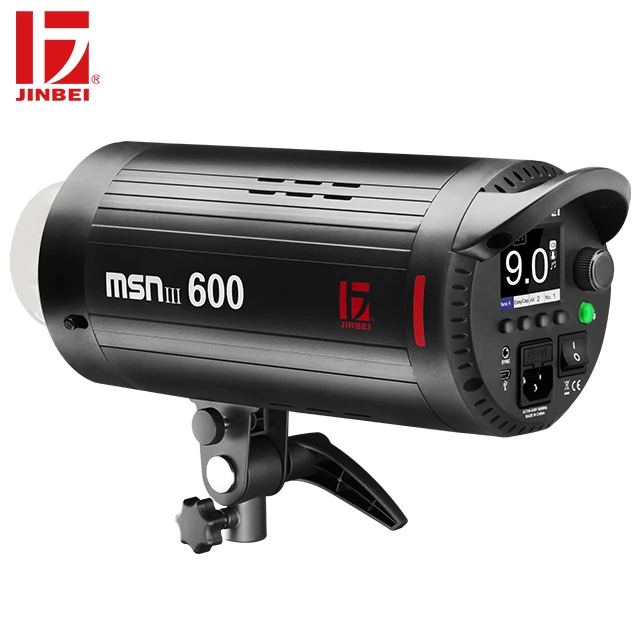 

JINBEI MSN III-600 600Ws High Speed SYNC Studio Strobe Flash GN80 1/19000 Flash Duration Commercial Portrait Continuous Shooting