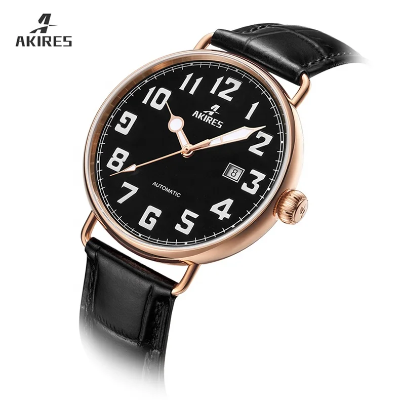 

Luminous hands and dial special design watches men luxury brand automatic swiss watch