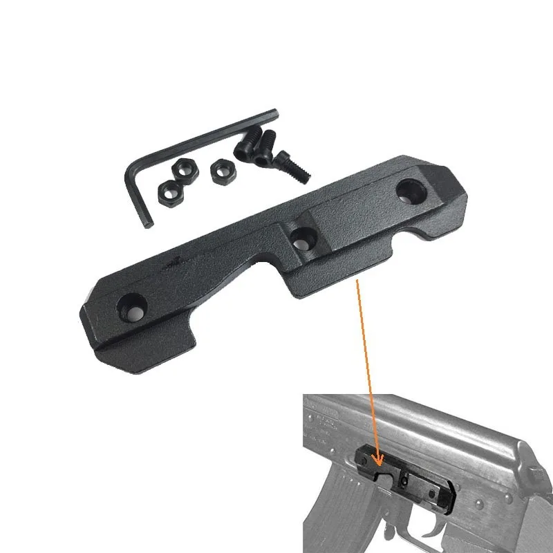 

Hunting AK47 Steel Dovetail Side Plate Rail Scope Mount Fits Stamped or Milled Receiver wiht Hex Screw and Hex Nut