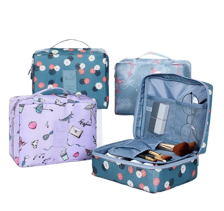

New arrival hot sale organizer case portable makeup bag customized logo cosmetic bag, 7 colors