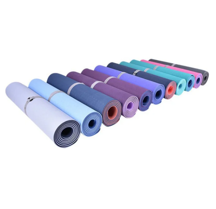 

lulu lemon high density oeko tex workout chakra red foldable natural rubber yoga mat, 10 colors