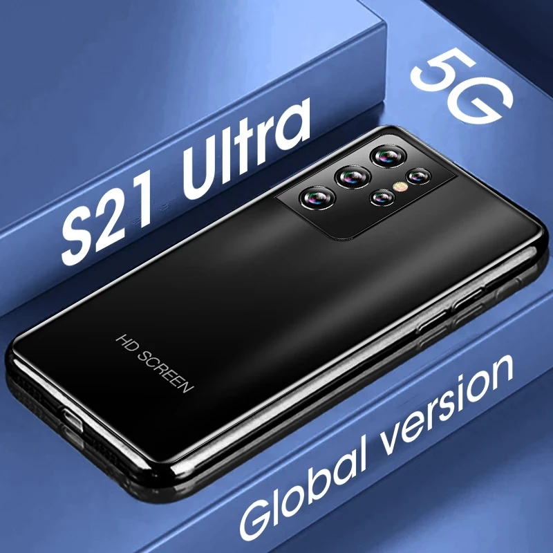 

New Version Galay S21+ Ultra 5G 6.8 Inch Smartphone 6800mAh 24MP+48MP 12GB+512GB Unlocked Mobile Phones Global Version, Blue,black,white