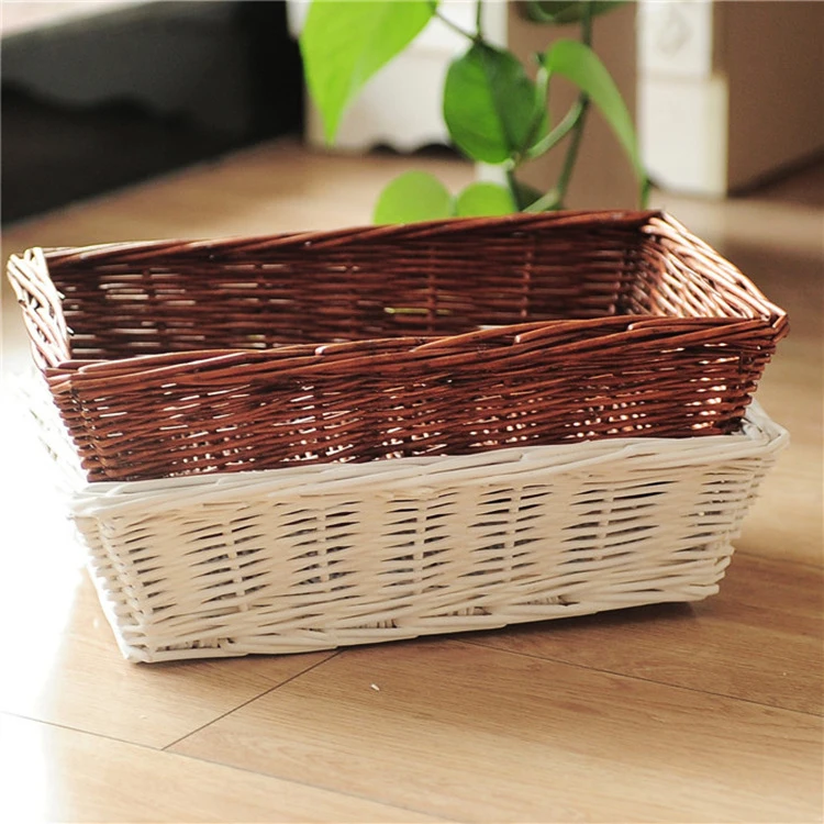 

Malaysia handmade white wicker bamboo rattan fruit baskets picnic supplier