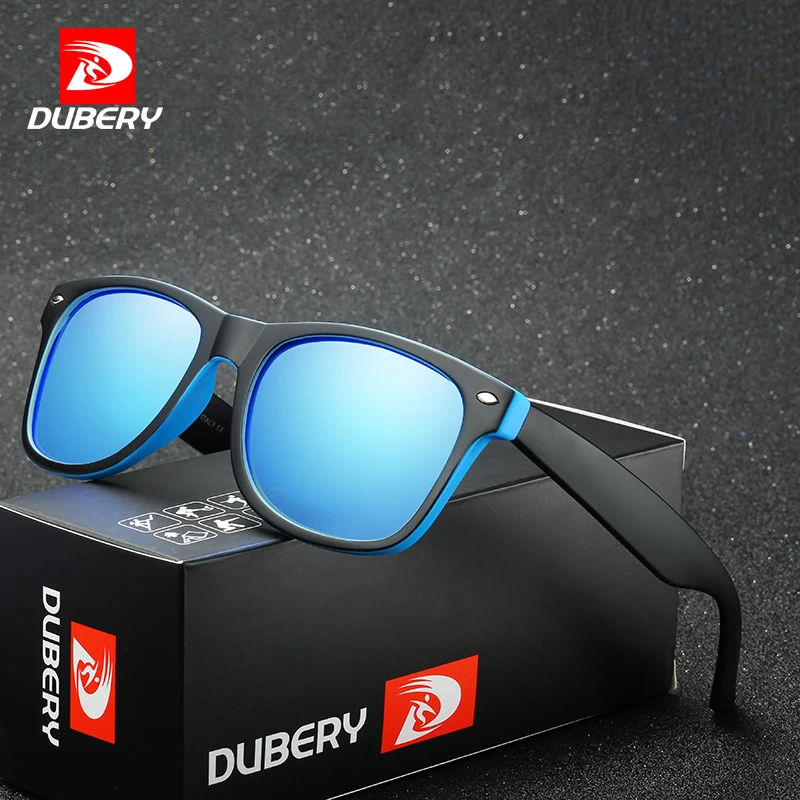 

DUBERY Cheap Square Polarized Sunglasses Men Driver Shades Male Vintage Sun Glasses For Men Retro Colorful UV400 Oculos Small