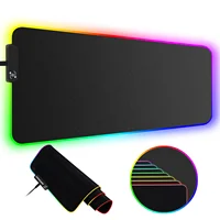 

Non Slip Rubber Base Computer Keyboard Pad RGB Gaming Large Mouse Pad Led Extended Mouse Mat