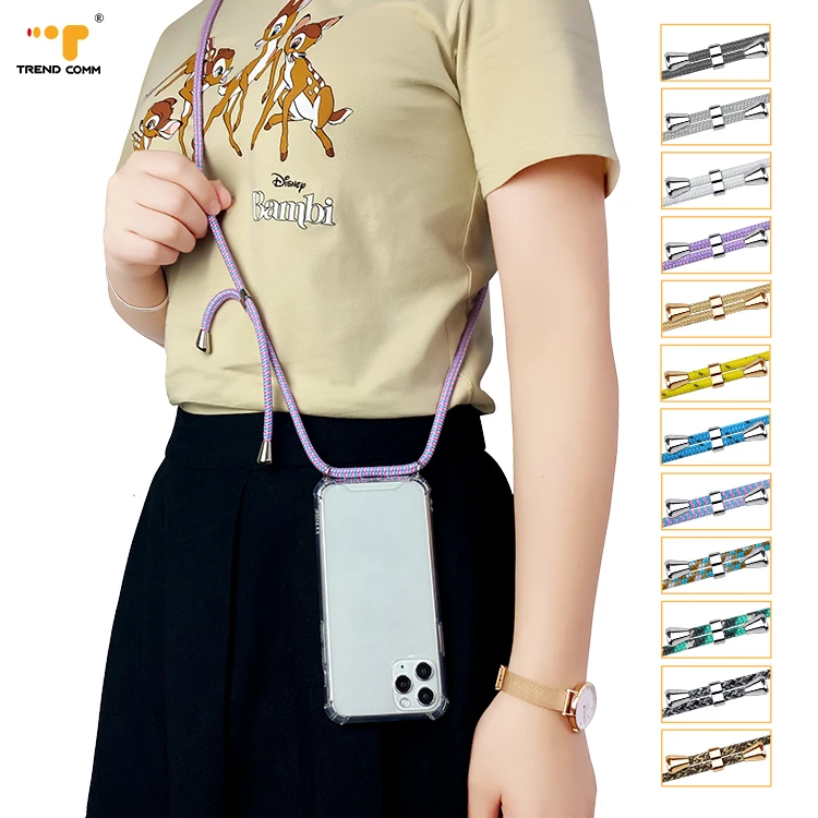 

Promotion Item Clear Phone Case Shockproof Low Price With Necklace