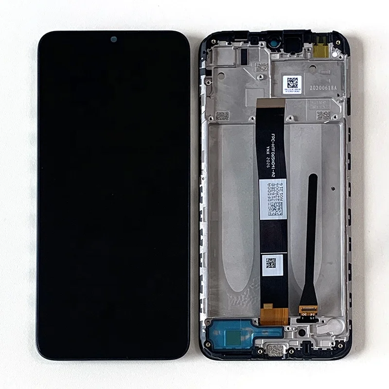 

Original For Xiaomi Redmi 9A LCD Touch Digitizer Panel Assembly With Frame For Redmi 9C Redmi 9i Screen With Frame Display, Black