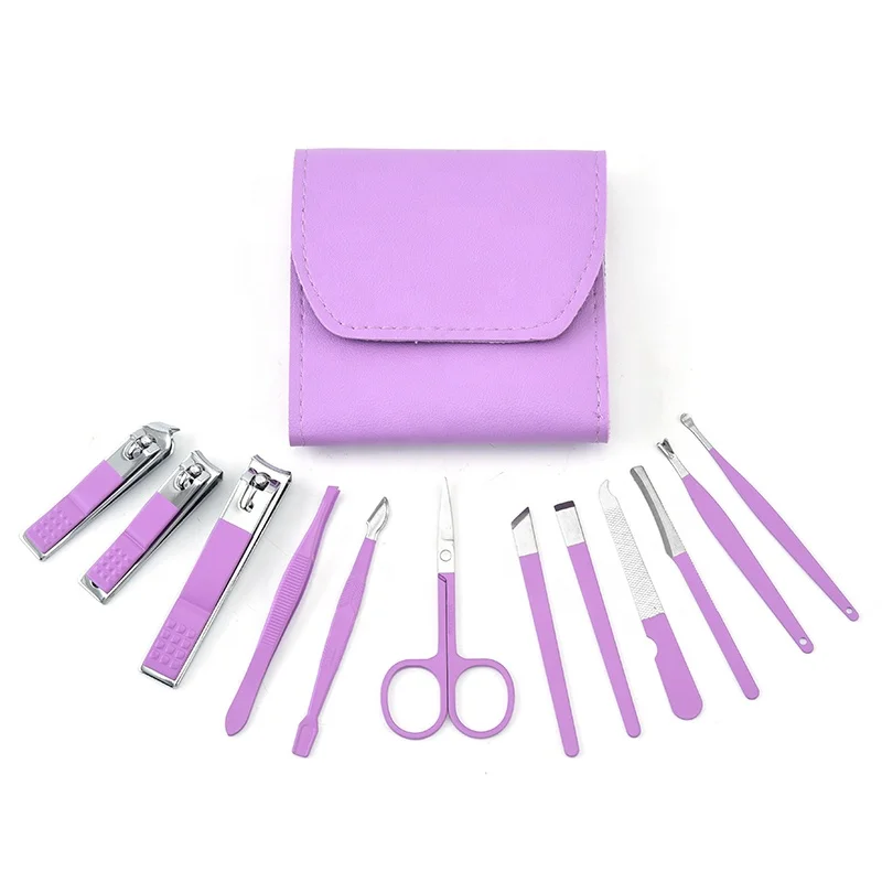 

Stainless Steel Manicure Set 12 Pieces Private Label Nail Sets Beauty Manicure Pedicure Set