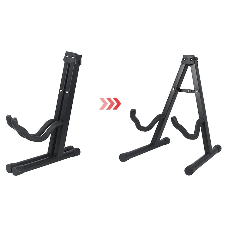 

Factory direct A frame guitar stand for string instruments accessories, Black