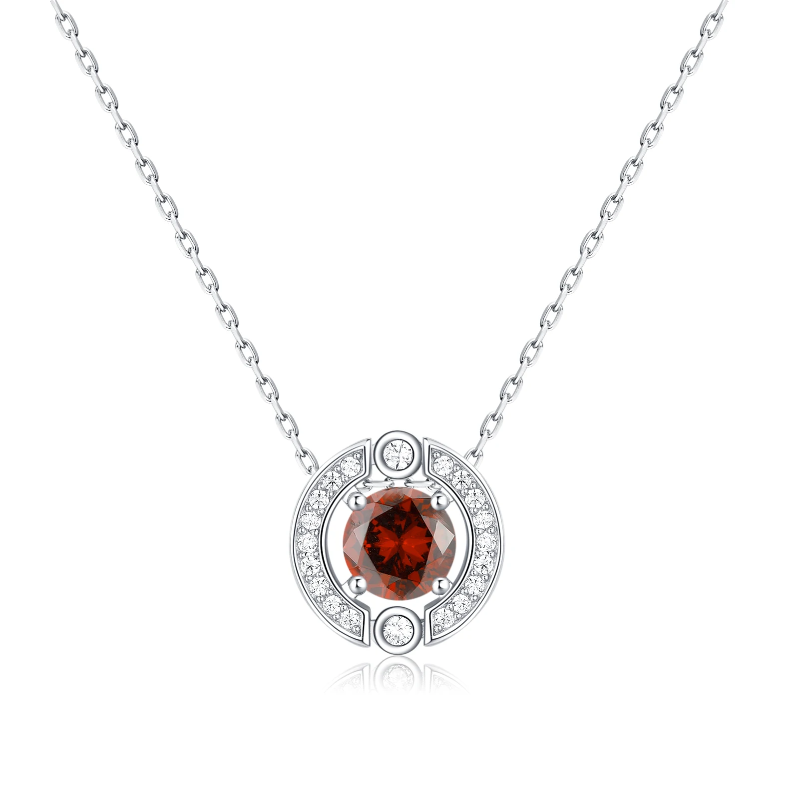 

Qings 2022 hot sales newest the flashing heart birthstone necklace for women