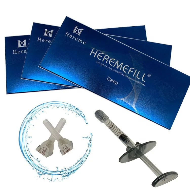 

Heremefill cross linked dermal filler for nose HA hyaluronic acid lip filler 10ml injectable lips filler for chin line