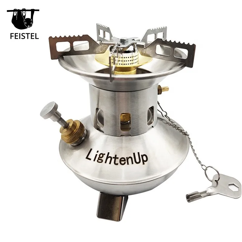 

FEISTEL Portable cooking system camping gas stove outdoor, Sliver