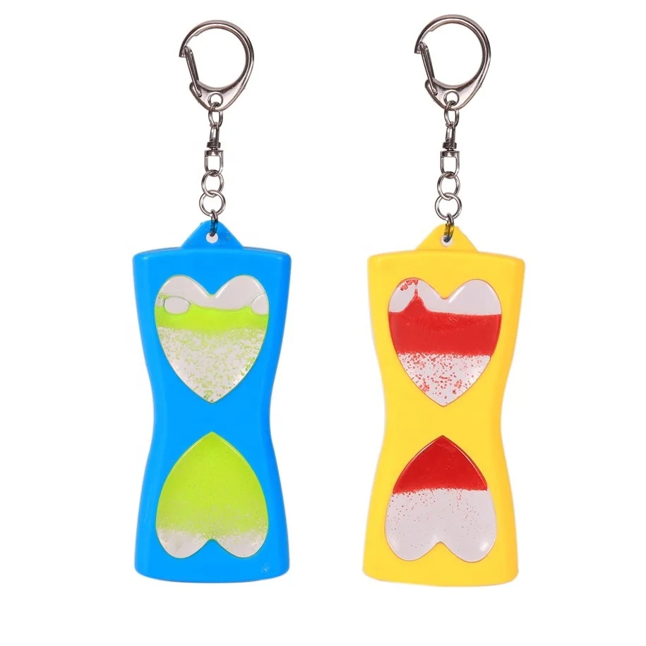 

Upflowing Liquid Timer Keychain Acrylic Liquid Motion Keyring Upward Liquid Motion Timer Keychain for Kid Funny Gifts