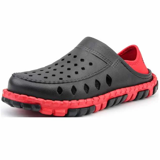 

New Products Eva Material Non Slip Thick Soled Men's Sandals Summer Garden Shoes Men's Beach Outdoor Clogs, Black,orange,brown