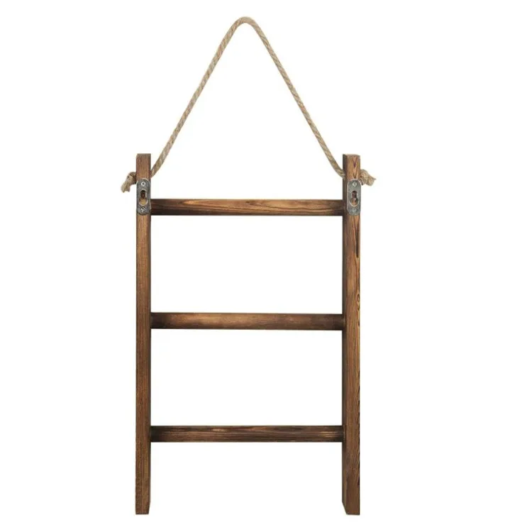 wooden ladder display rack