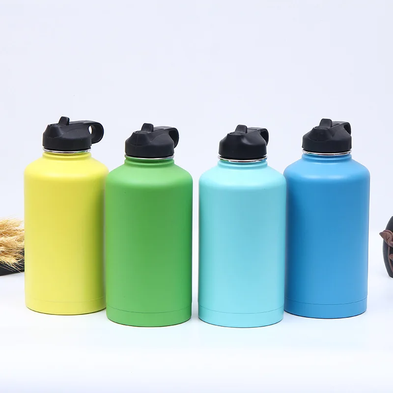 

hot and cold insulated water bottle spill proof stainless steel water bottle 64 oz stainless steel water bottle, Customized, any colors are available by pantone code