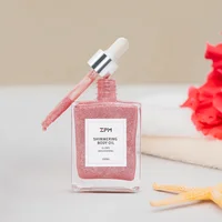 

ZPM OEM/ODM Private Label Amazon Best Selling Professional Skin Care Rose Glitter Highlighter Dry Lotion Body Shimmering Oil