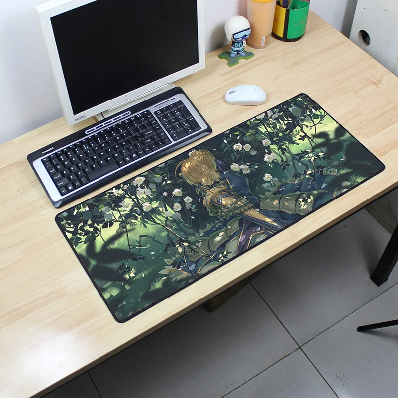 

Large Gaming Mouse Pad Thick Extended Mousepad Office Desk Pad with Smooth Cloth for Work and Gaming, Customized color