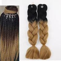 

Wholesale Jumbo African Yaki Synthetic EZ Braids Pre-stretched Expression Braiding Hair Products For Black Women In Stock